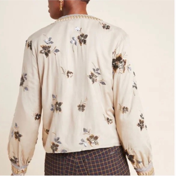Anthropologie embroidered jacket. Size S - Picture 4 of 9